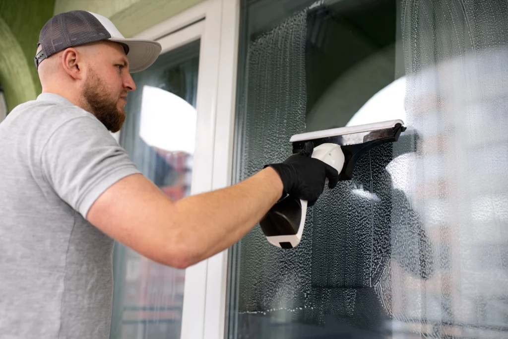 Professional window cleaning service at residential home in Nepean Ottawa